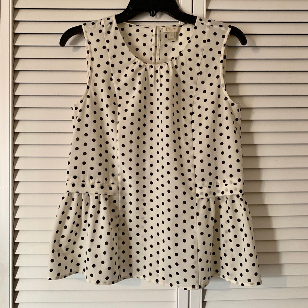 • Polka-Dot J. CREW Blouse •